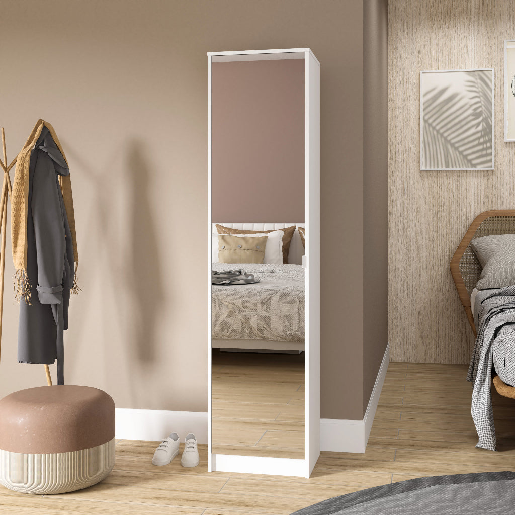 Armario con espejo 1 puerta - 182x45x35