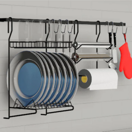 Barral para cocina 03 - Negro - 90x22x48 cm
