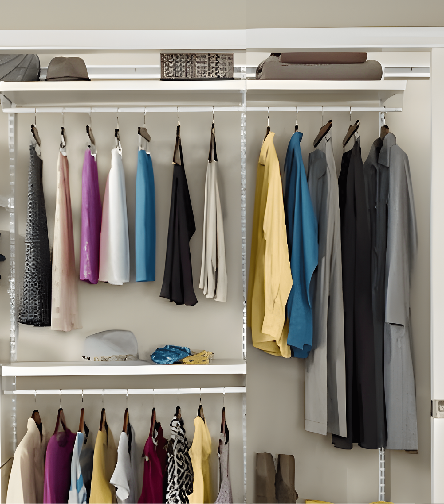 Vestidor de melamina 150X210CM - Modelo 4