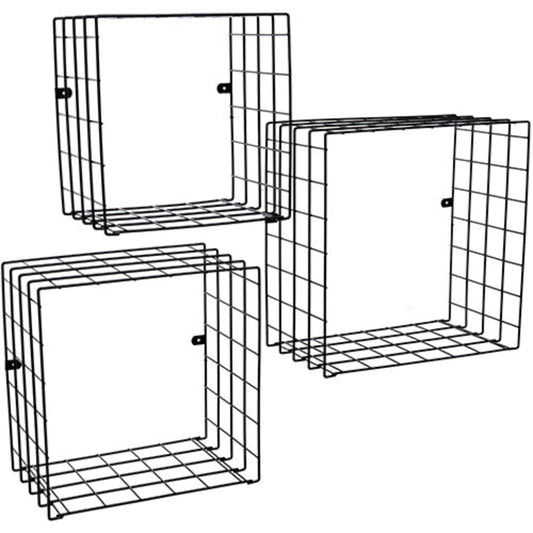 Set de 3 cubos Rejilla - 36x36x20 cm