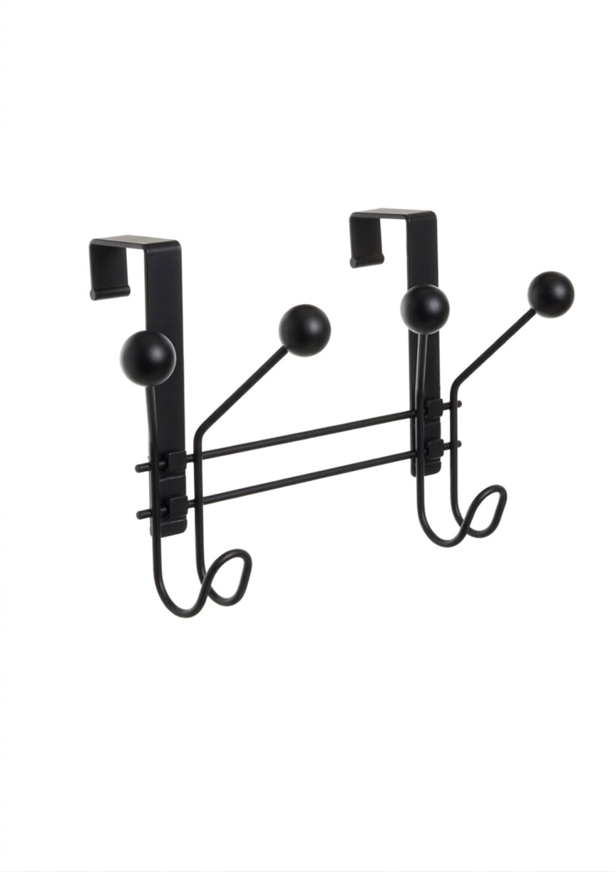 Colgador 2 ganchos - Negro