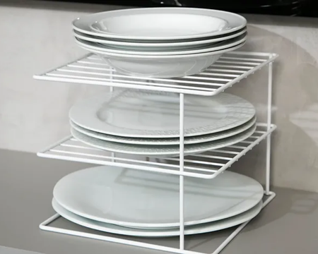 Organizador cuadrado de platos Fut - 26X26X22 cm