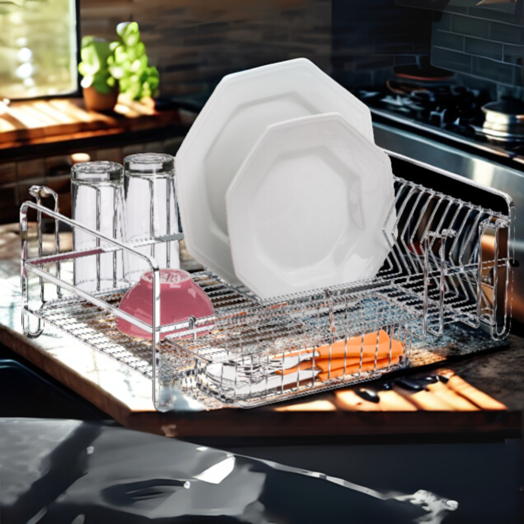 Escurridor Inox - 46x42x17 cm