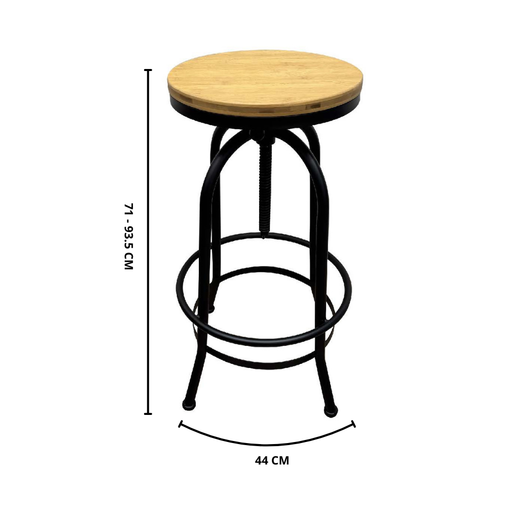 Banqueta regulable Tenyale -  44x 71 a 93.5 cm
