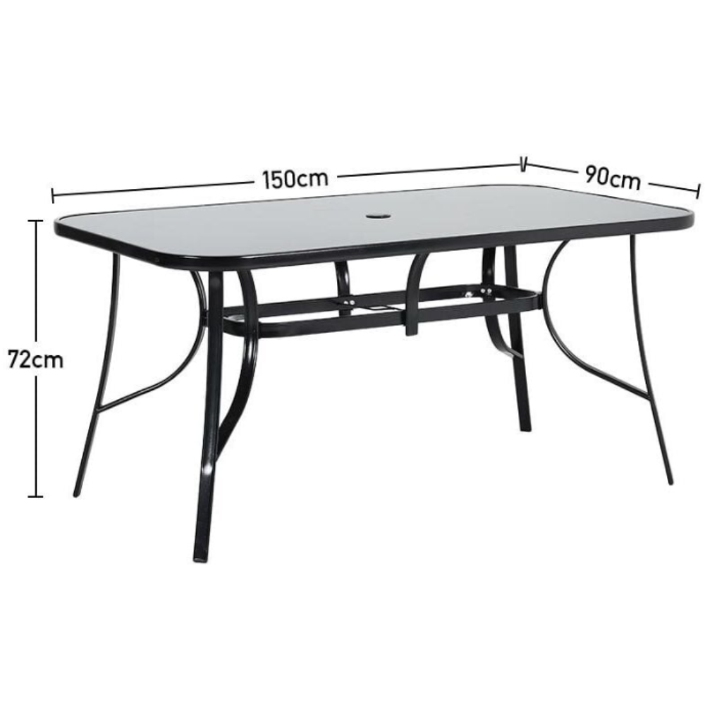 Mesa rectangular - 150x95x72 cm