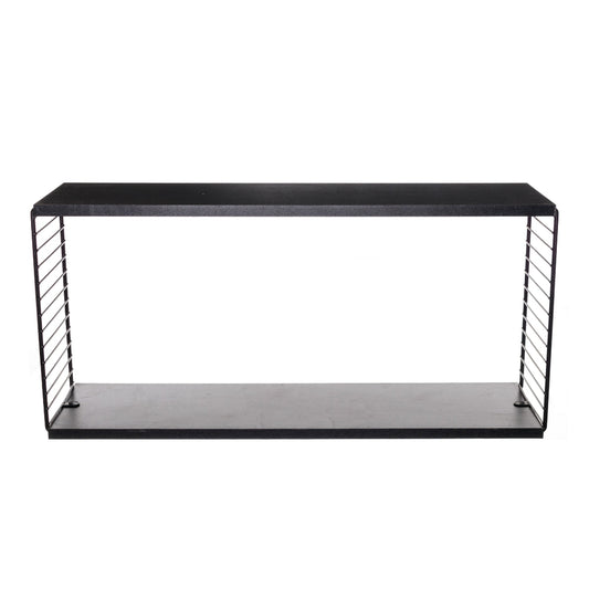 Estante rectangular Negro - 55x18x32 cm