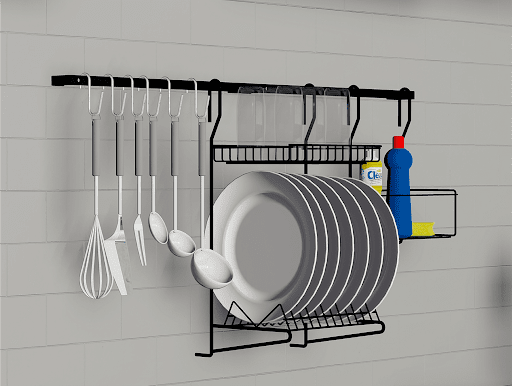 Barral para cocina 02 - Negro